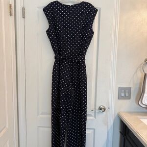 Polka dot women's jumpsuit size Large